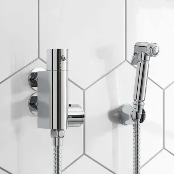 Douche Kit with Thermostatic Mixing Valve and Brass Spray Head