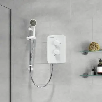 Gainsborough Slim Mono Electric Shower White 9.5kW