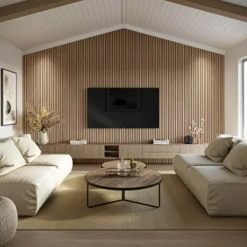 Trepanel XL® 3m Smoked Oak Acoustic Wood Standard Slat Panels