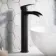 Eden Matt Black Waterfall High Rise Basin Mixer Tap