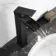 Avon Matt Black Waterfall High Rise Basin Mixer Tap