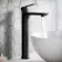 Glen Matt Black High Rise Basin Mixer Tap