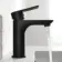 Lusk Matt Black Basin Mixer Tap