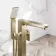 Soar Brushed Brass Freestanding Bath Shower Mixer Tap