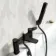 Aire Matt Black Bath Filler & Handheld Shower