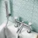 Selma Chrome Bath Filler & Handheld Shower