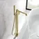 Ennis Brushed Brass Freestanding Bath Shower Mixer Tap with Knurled Detailing