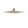 200mm Brushed Brass Square Stainless Steel Slim Shower Head