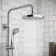 Lismore Essential Round Thermostatic Rigid Shower Set