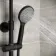 Ballina Round Matt Black Thermostatic Bath Filler Shower Set