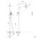 Ballina Round Matt Black Thermostatic Bath Filler Shower Set