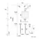 Lismore Square Matt Black Shower Riser Kit