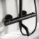 Doon Round Matt Black Thermostatic Bath Filler Shower Set
