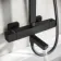 Skye Square Matt Black Thermostatic Bath Filler Shower Set