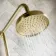 Nevis Brushed Brass Traditional Thermostatic Shower Set with Hand Shower