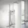Chrome Square Thermostatic Shower