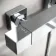 Cork Chrome Square Thermostatic Bar Shower Set