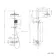 Kinsale Chrome Square Thermostatic Shower Set