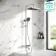 Kinsale Chrome Square Thermostatic Bath Filler Shower Set