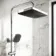 Kinsale Chrome Square Thermostatic Bath Filler Shower Set
