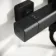 Kinsale Matt Black Square Thermostatic Bath Filler Shower Set