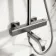 Kinsale Brushed Gunmetal Square Thermostatic Bath Filler Shower Set