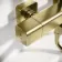 Kinsale Brushed Brass Square Thermostatic Bath Filler Shower Set