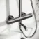 Derry Brushed Gunmetal Round Shower with Bath Filler