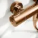 Derry Brushed Copper Round Shower with Bath Filler