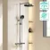 Bray Round Brushed Gunmetal Thermostatic Bath Filler Shower Set