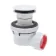 Wirquin Matt White Dome Nano 6.7 Quick Clac All In One Basin Waste & Trap