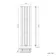 Faro Chrome Single Flat Panel Vertical Radiator 1600x420mm