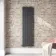 Faro Anthracite Single Flat Panel Vertical Radiator 1600x420mm