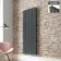 Faro Anthracite Double Flat Panel Vertical Radiator 1600x560mm
