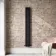Faro Matt Black Single Flat Panel Vertical Radiator 1600x210mm