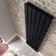 Faro Matt Black Double Flat Panel Vertical Radiator 1600x420mm