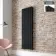 Faro Matt Black Double Flat Panel Vertical Radiator 1600x490mm
