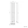 Faro Chrome Single Flat Panel Vertical Radiator 1800x350mm