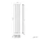 Faro Anthracite Double Flat Panel Vertical Radiator 1800x350mm