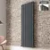 Faro Anthracite Double Flat Panel Vertical Radiator 1800x560mm