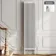 Athens White Double Column Vertical Traditional Radiator 1800x470mm