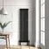 Athens Matt Black Double Column Vertical Traditional Radiator 1800x470mm