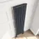 Athens Anthracite Double Column Vertical Traditional Radiator 1800x470mm