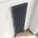 Athens Anthracite Double Column Vertical Traditional Radiator 1800x560mm