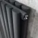 Marseille Anthracite Double Vertical Mirror Radiator 1800x620mm
