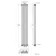 Athens Raw Metal Double Column Vertical Traditional Radiator 1800x290mm