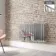 Faro Chrome Single Flat Panel Horizontal Radiator 600x980mm