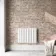 Faro White Single Flat Panel Horizontal Radiator 600x770mm
