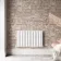 Faro White Single Flat Panel Horizontal Radiator 600x980mm