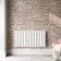 Faro White Single Flat Panel Horizontal Radiator 600x1190mm